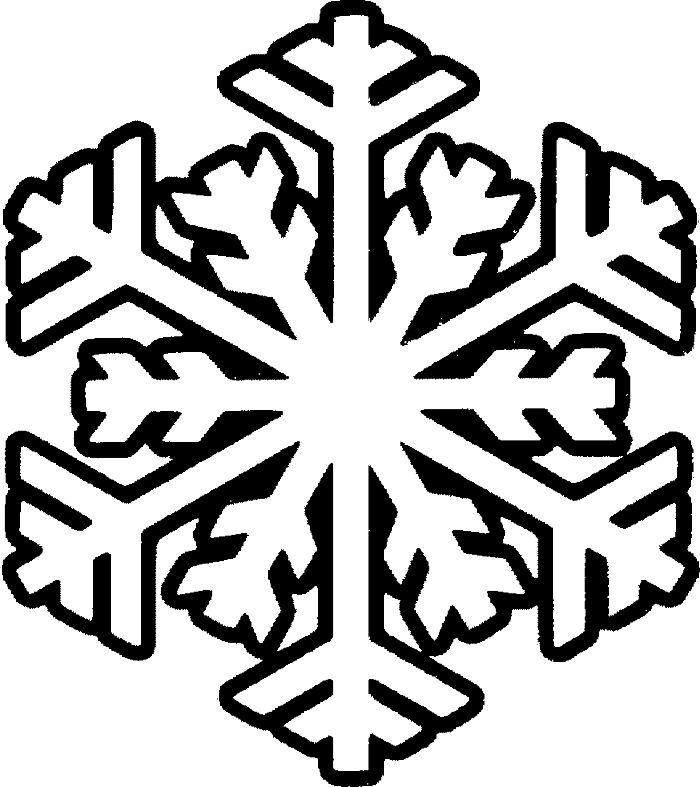 Snowflake With Smile Snowman Coloring Pages - Christmas Snowflakes Coloring Pages - Transparent PNG Free Download