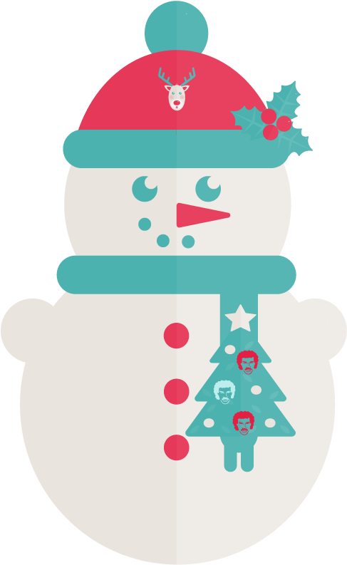 A Snowman With Flair - Illustration - Transparent PNG Free Download