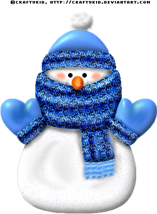 Snowman Blue By Craftykid - Christmas Day - Transparent PNG Free Download