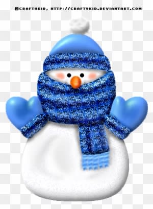 Snowman Blue By Craftykid - Christmas Day - Transparent PNG Free Download