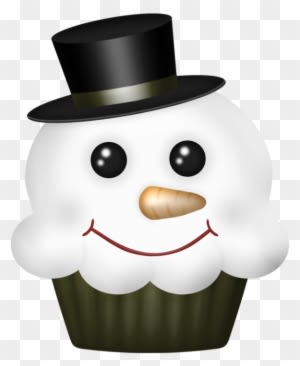 Snowman Cupcake * - Clip Art - Snowman Transparent PNG Free Download