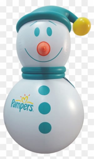 Pampers 1m Inflatable Snowman - Baby Toys - Transparent PNG Free Download