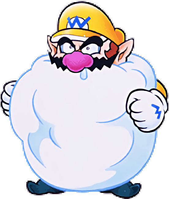Snowman Wario - Snowman Wario - Transparent PNG Free Download