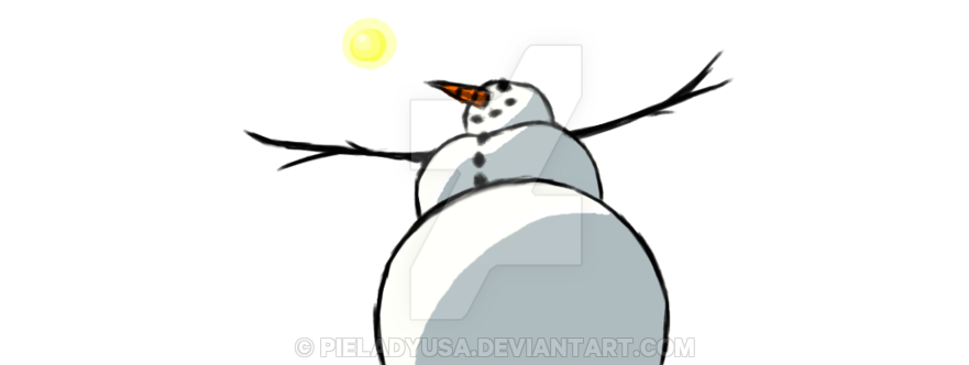 Perspective Snowman By Pieladyusa - Cartoon - Transparent PNG Free Download