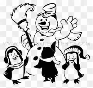 Snowman & Penguins - Snowman & Penguins - Transparent PNG Free Download