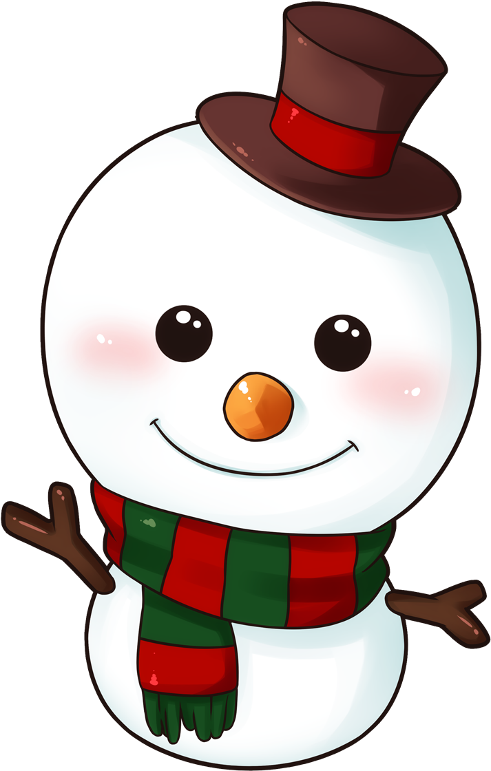 Christmas Snowman Clip Art Free - Cartoon - Transparent PNG Free Download