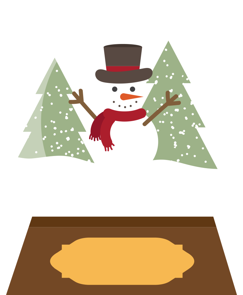 This Is A Sticker Of A Snowman In A Snow Globe - Snow Globe - Transparent PNG Free Download