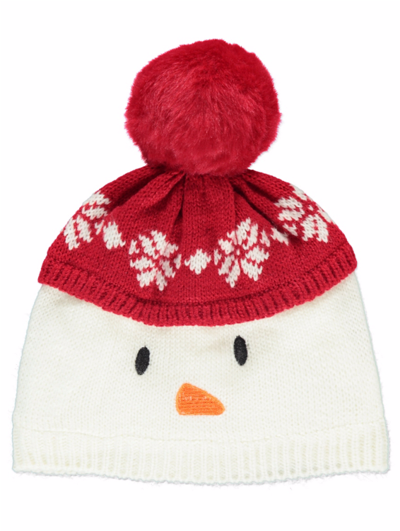 My Final Winter Warmer Is This Cute Little Snowman - Unisex Baby Christmas Snowman Bobble Winter Hat - White - Transparent PNG Free Download
