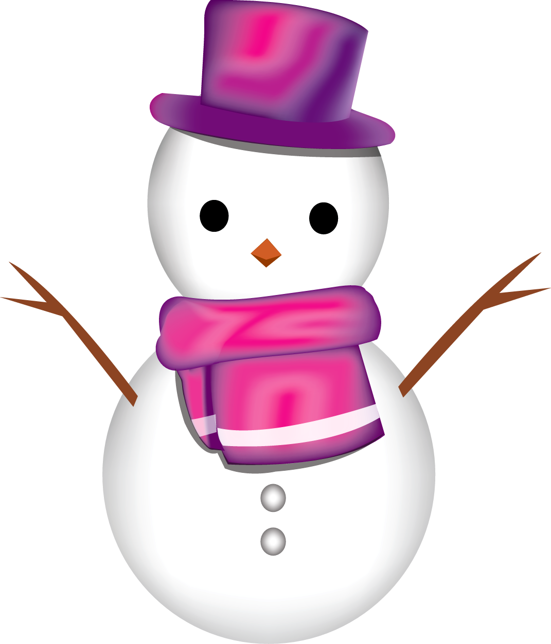 Snowman Clipart Transparent Background Six - Christmas9 Square Sticker 3" X 3" - Transparent PNG Free Download
