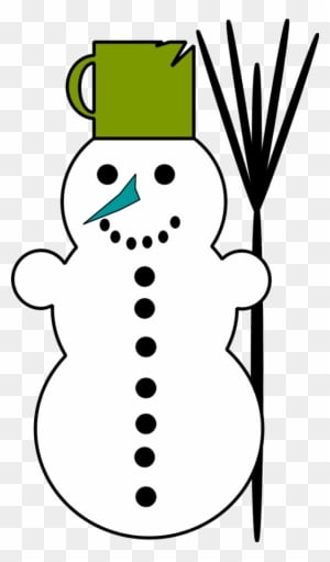 Snowman Holding Broom - Clip Art - Transparent PNG Free Download