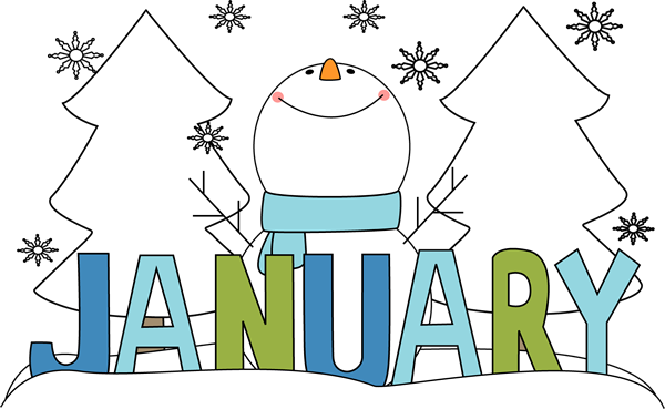 Free Month Clip Art - January Clipart - Transparent PNG Free Download