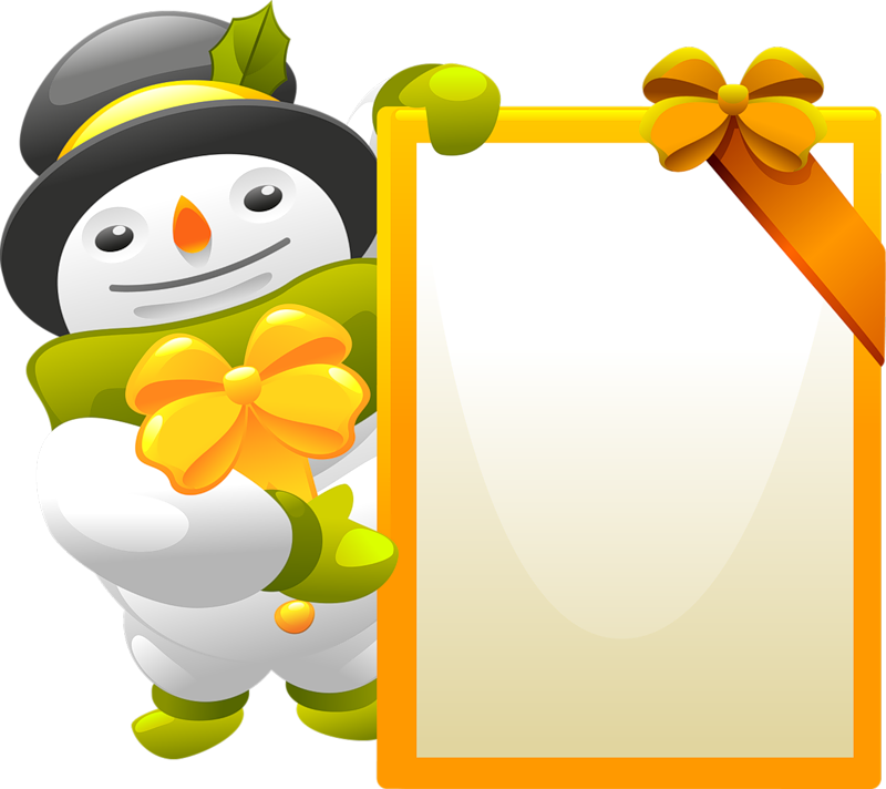 Winter Snowman - Page - Christmas Vector - Transparent PNG Free Download