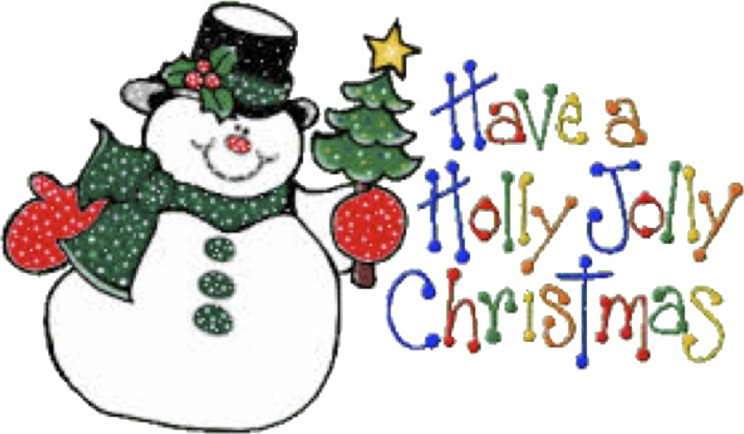 Snowman - Have A Holly Jolly Christmas - Transparent PNG Free Download
