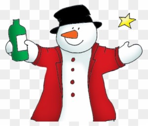 Snowman Clipart Drinking - Cartoon - Transparent PNG Free Download