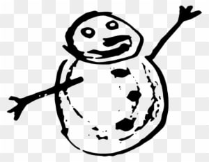 Happy Snowman Doodle Clip Art At Clker - Happy Snowman Doodle Clip Art At Clker - Transparent PNG Free Download