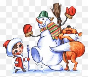 Xmas Pics, Clip Art, Album, Belles Images, Page, Snowman, - Мультяшные Картинки На Новый Год - Transparent PNG Free Download