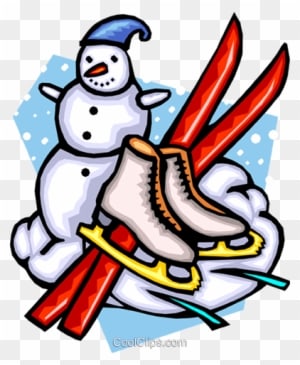 Royalty Free Vector Clip Art Illustration - Skiing - Transparent PNG Free Download