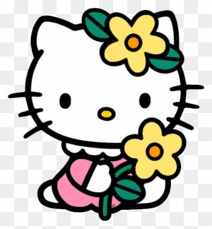 Permalink To Hello Kitty Clipart Snowman Clipart - Hello Kitty Flower Png - Transparent PNG Free Download