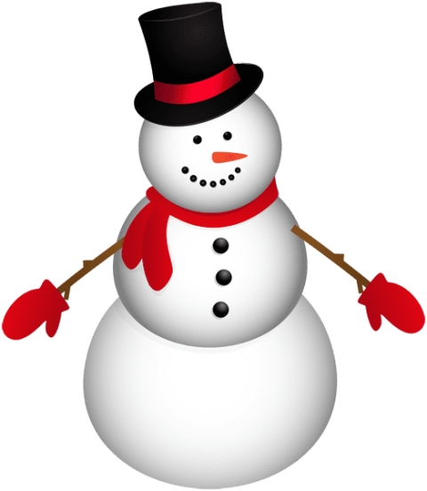 Free Png Snowman With Red Scarf Png - Familia Muñecos De Nieve Png - Transparent PNG Free Download