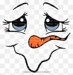 Face Mjctransfers - Cara Muñeco De Nieve - Transparent PNG Free Download