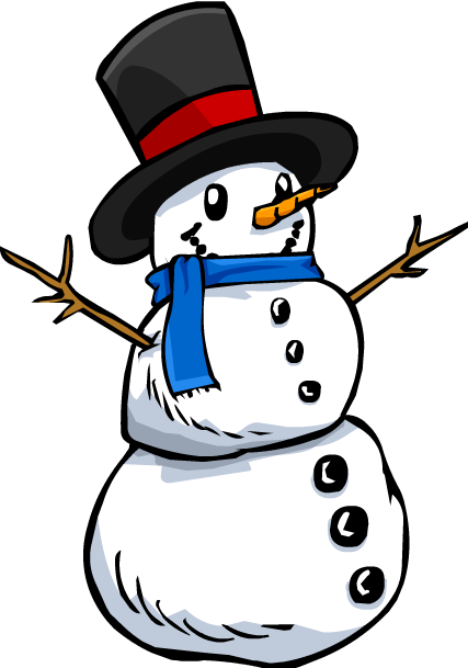 Image Withscarf Png Club Penguin Wiki Fandom - Snowman With Top Hat - Transparent PNG Free Download