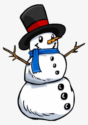 Image Withscarf Png Club Penguin Wiki Fandom - Snowman With Top Hat - Transparent PNG Free Download