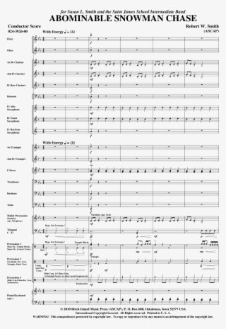 Abominable Snowman Chase Thumbnail Abominable Snowman - Abominable Snowman Chase Clarinet - Transparent PNG Free Download