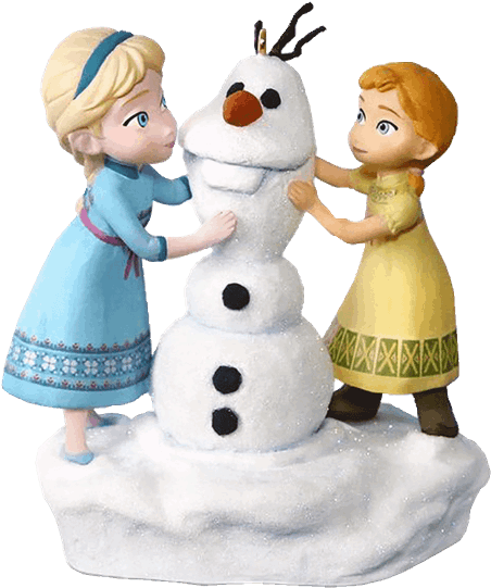 Frozen Elsa And Anna Build A Snowman Hallmark Hanging - Build A Snowman - Transparent PNG Free Download