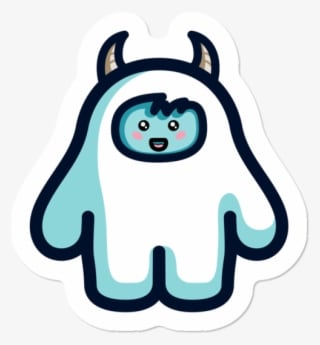 Kawaii Cute Abominable Snowman Yeti - Abominable Snowman Yeti Clip Art - Transparent PNG Free Download