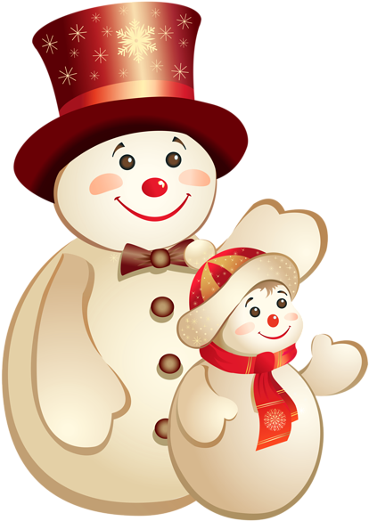 Cute Snowmns Png Clipart Image - Christmas Wishes,snowman And Candle Banner - Transparent PNG Free Download