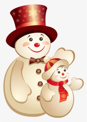 Cute Snowmns Png Clipart Image - Christmas Wishes,snowman And Candle Banner - Transparent PNG Free Download
