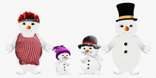 Snow Man, Family, Parents, Children, Winter, Png - Snowman - Transparent PNG Free Download