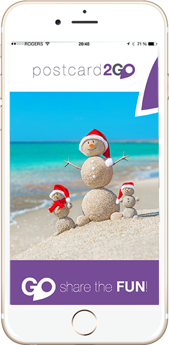 The Postcards Are Free* - Snowman-familie Am Seestrand In Der Karte - Transparent PNG Free Download