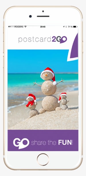 The Postcards Are Free* - Snowman-familie Am Seestrand In Der Karte - Transparent PNG Free Download