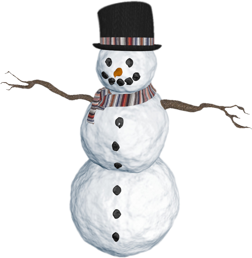 Transparent Real Snowman - Transparent PNG Free Download