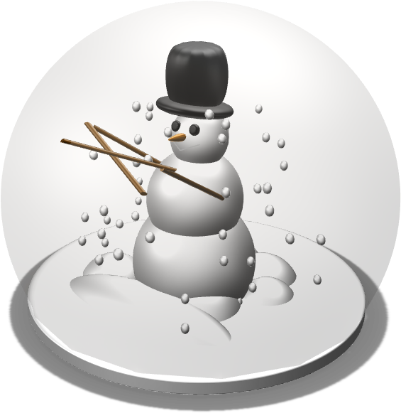 Snowglobe - Snowman - Transparent PNG Free Download