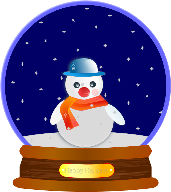 Snow Globes Clip Art Christmas Snowman Christmas Tree - Clip Art Snow Globe - Transparent PNG Free Download