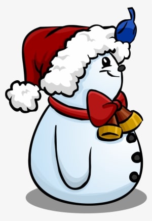 Santa Hat Snowman Sprite 007 - Cartoon - Transparent PNG Free Download