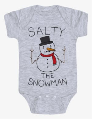 Salty The Snowman Baby Onesy - Feminist Baby Clothes - Transparent PNG Free Download