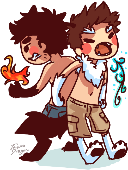 “ Fire Wolf And Abominable Snowman ” - Wolf - Transparent PNG Free Download
