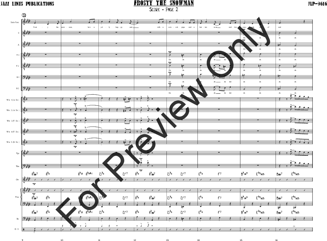 Frosty The Snowman Thumbnail - Luck Be A Lady Music Score - Transparent PNG Free Download