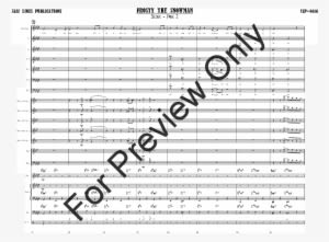 Frosty The Snowman Thumbnail - Luck Be A Lady Music Score - Transparent PNG Free Download