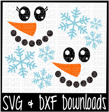 Snowman * Snowgirl * Snowflakes Cutting File By Corbins - Just Down Right Awesome - Transparent PNG Free Download