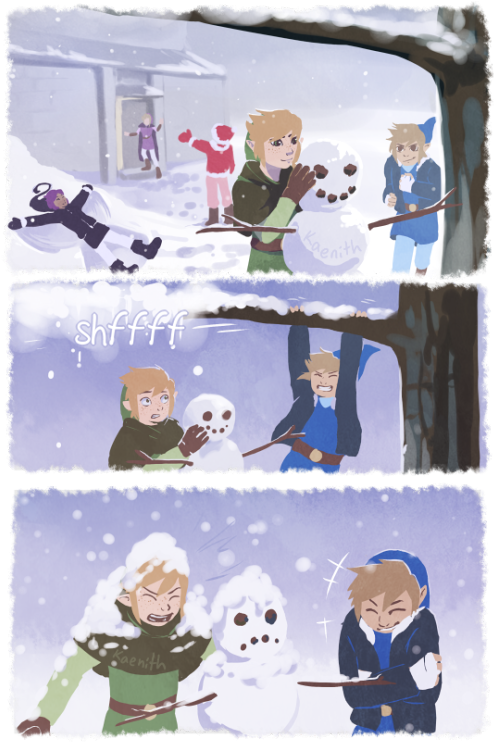 Really Blue, You Even Made The Snowman Sad Plus Shadow - Swords Adventures Vio Shadow Loz Fsa Comic - Transparent PNG Free Download