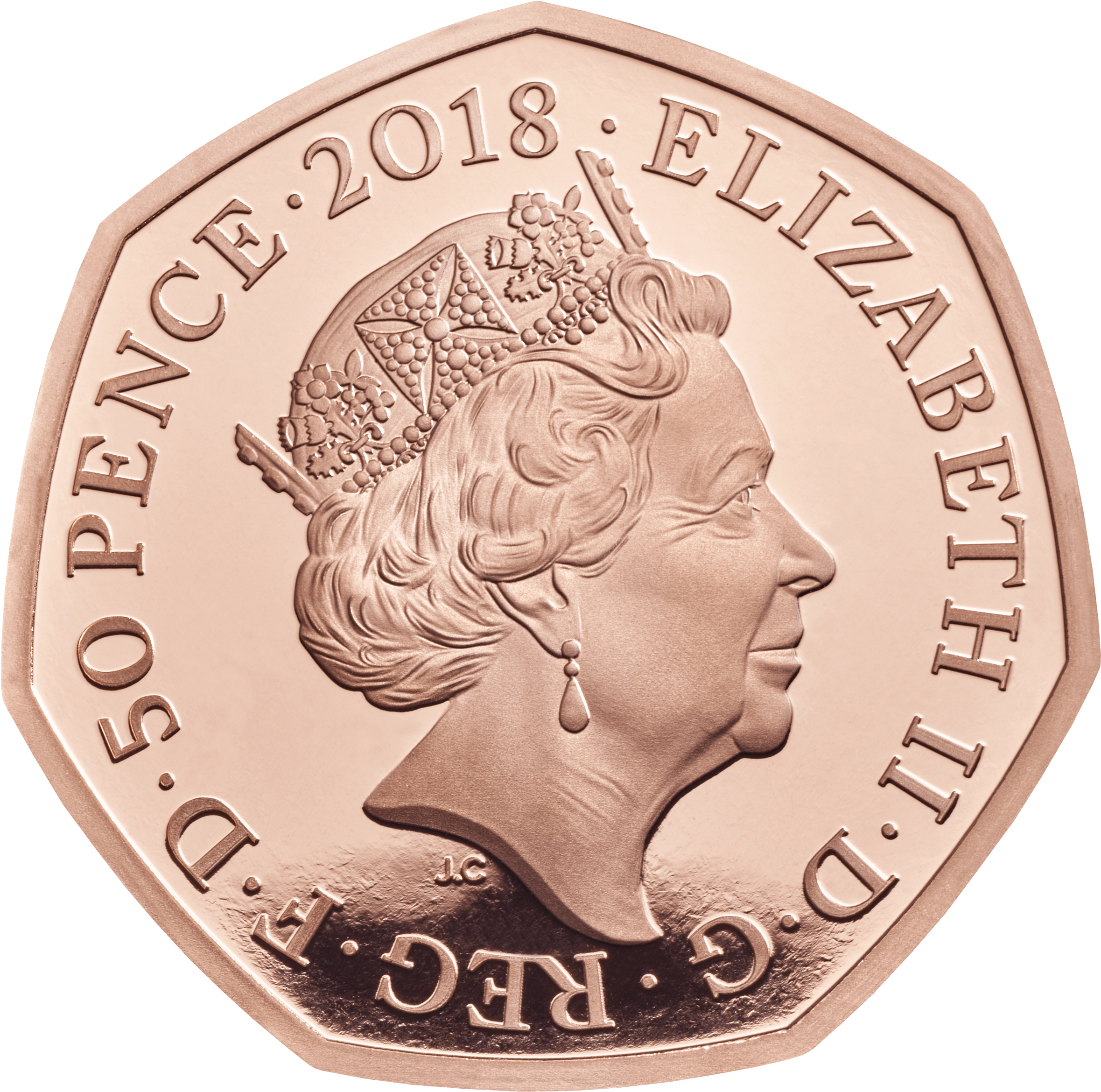 40th Anniversary Of The Snowman 2018 Uk 50p Gold Coin - Fifty Pence - Transparent PNG Free Download