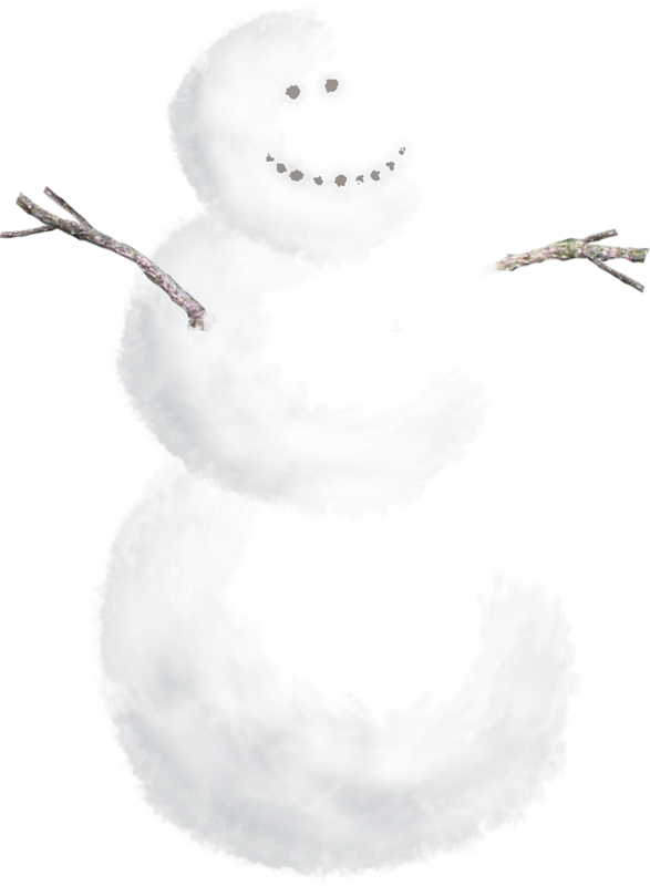 Snowman White Flower Winter Free Frame - Snow - Transparent PNG Free Download
