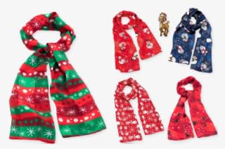 Details About Women Ladies New Christmas Festive Scarf - Christmas Scarf Transparent - Transparent PNG Free Download