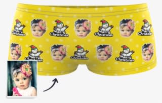 Christmas Snowman Kids Boxer Briefs Printed Face - Underpants - Transparent PNG Free Download