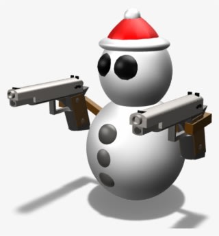 Snowman With Guns - Handgun - Transparent PNG Free Download