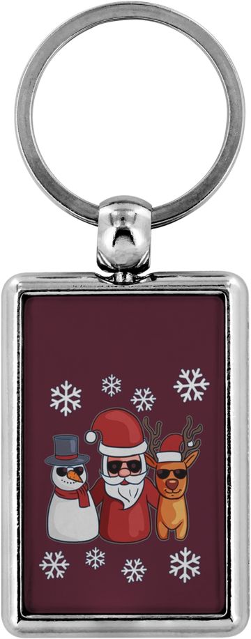 Santa Snowman Reindeer Keychain For Men Women Key Chain, - Anti Social Social Club Keychain - Transparent PNG Free Download